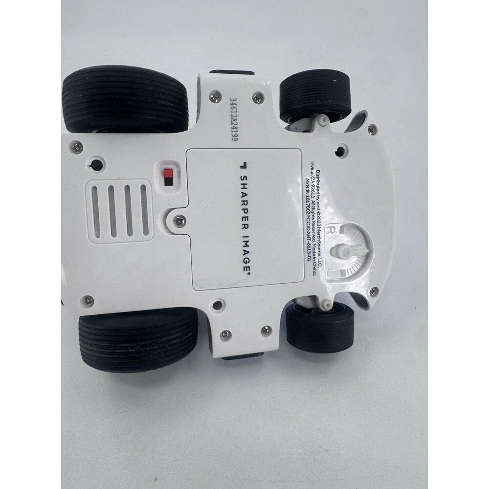 Sharper Image RC Motor Battles White Racer Only LED Lights Wireless Remote